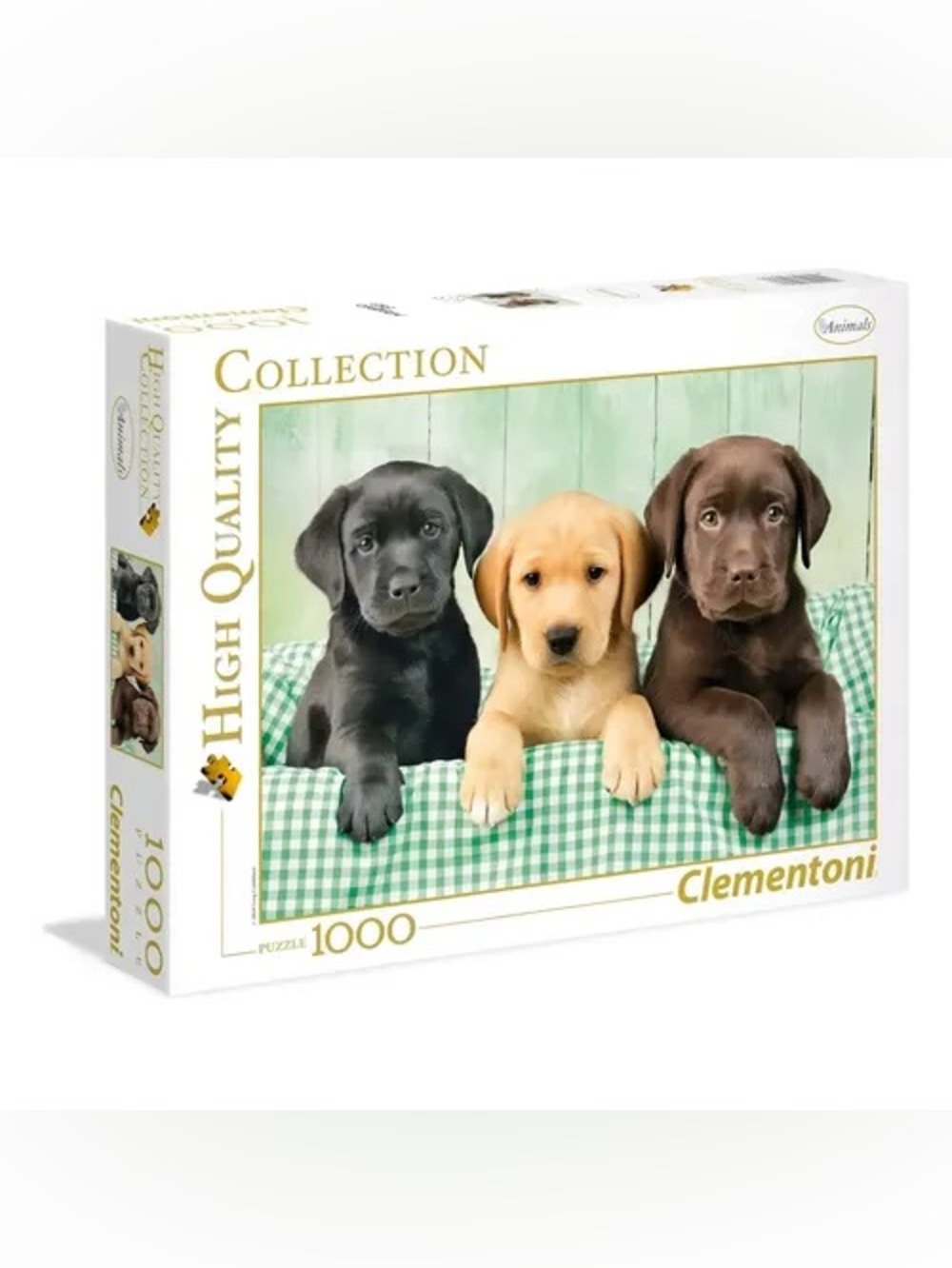 Clementoni 1000 Piece Three Labs Family Pet Jigsaw Puzzle Factory Sealed New